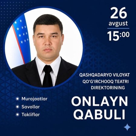 Navbatdagi Onlayn qabul!