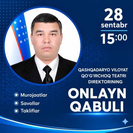 Navbatdagi onlayn qabul.