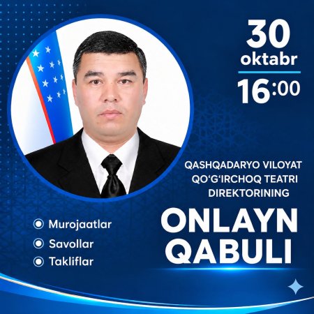 Navbatdagi onlayn qabul!